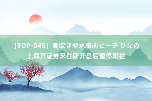 【TOP-045】潮吹き聖水露出ビーチ ひなの 土耳其证券来往所开盘后暂停来往